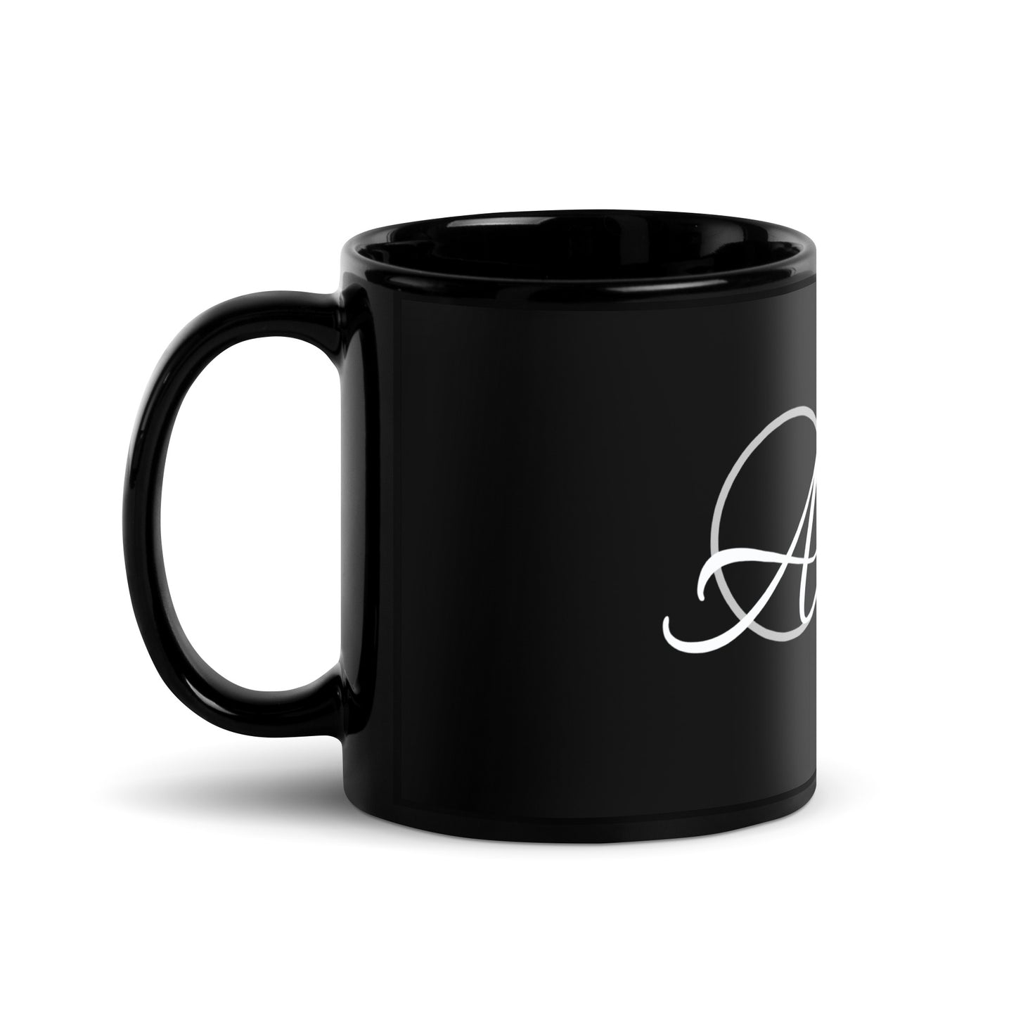 Objectively Aesthetic Black Glossy Mug