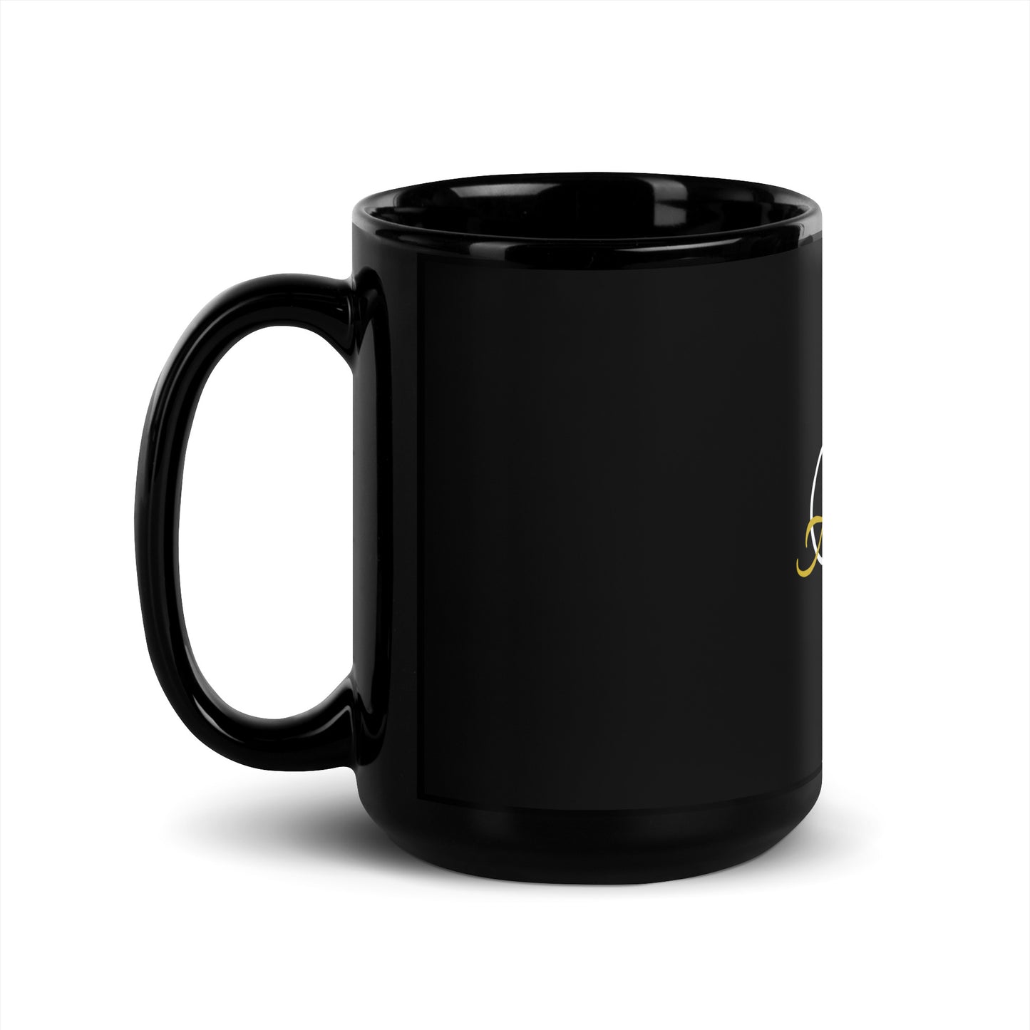 Objectively Adorare Black Glossy Mug