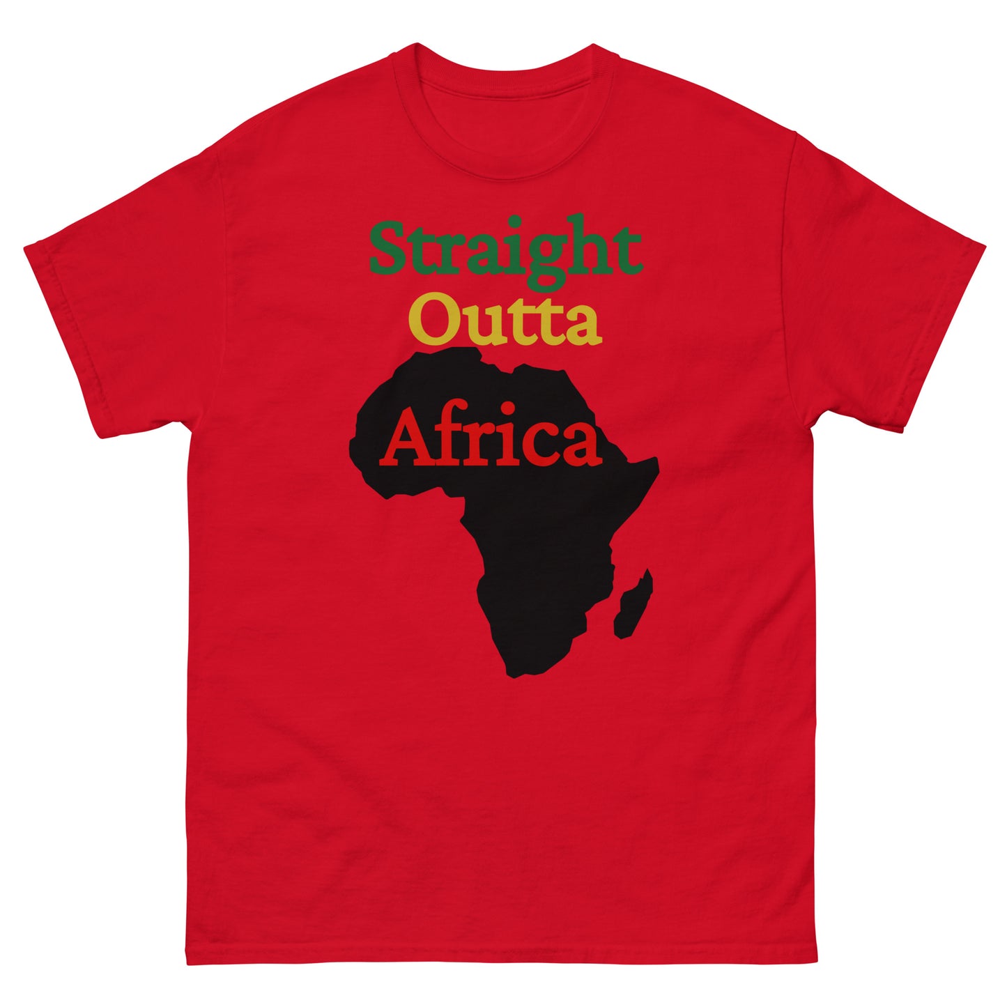 Straight Outta Africa Design 2 Men's classic tee