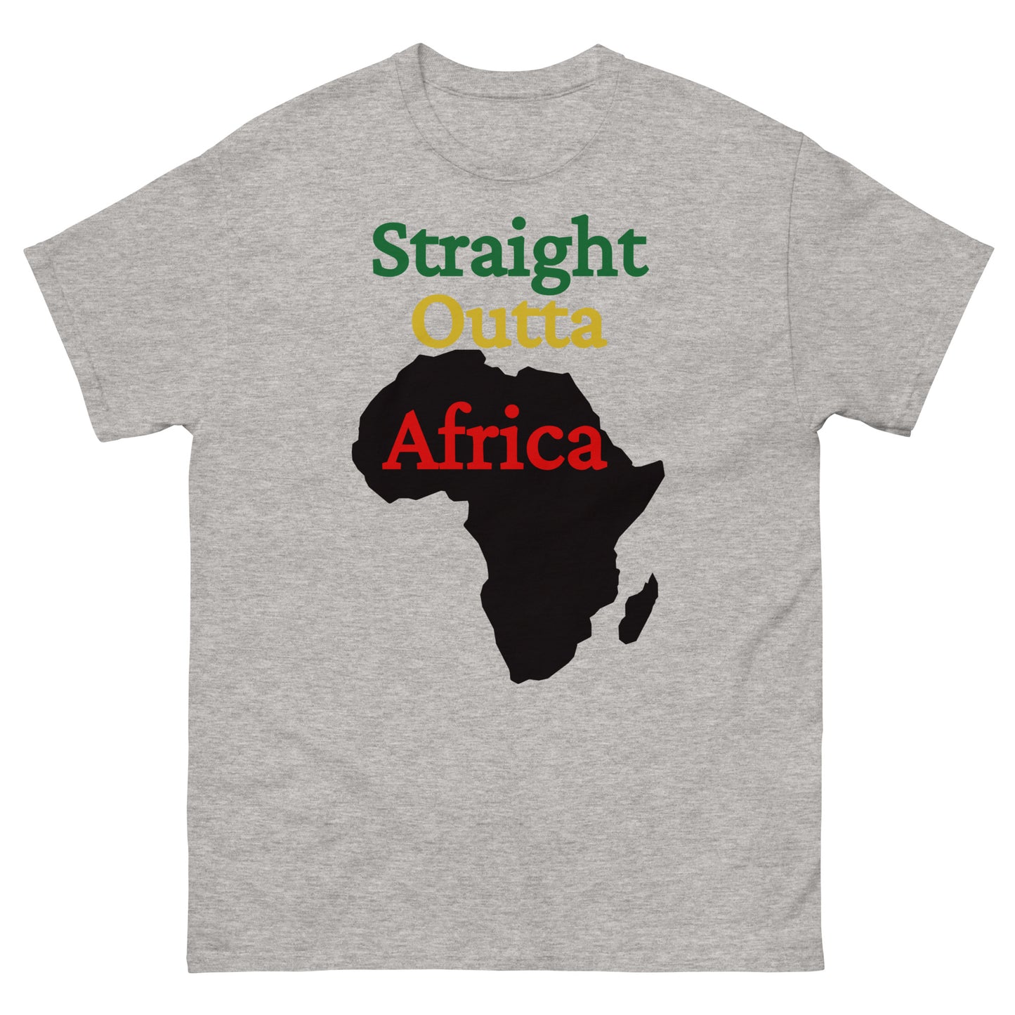 Straight Outta Africa Design 2 Men's classic tee