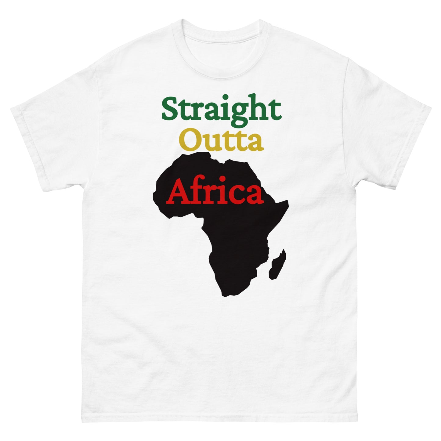 Straight Outta Africa Design 2 Men's classic tee