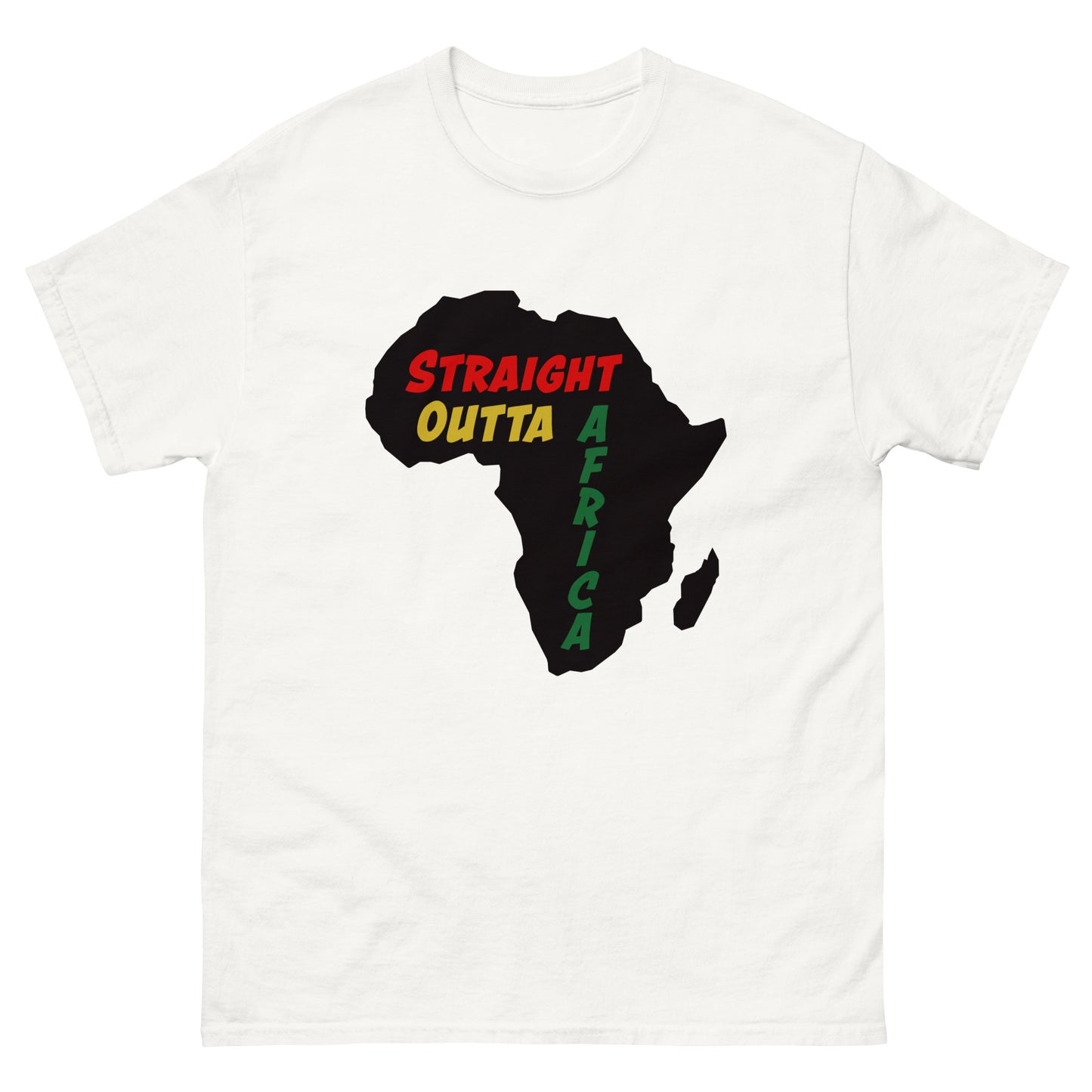 Straight Outta Africa Design 1 Men's classic tee