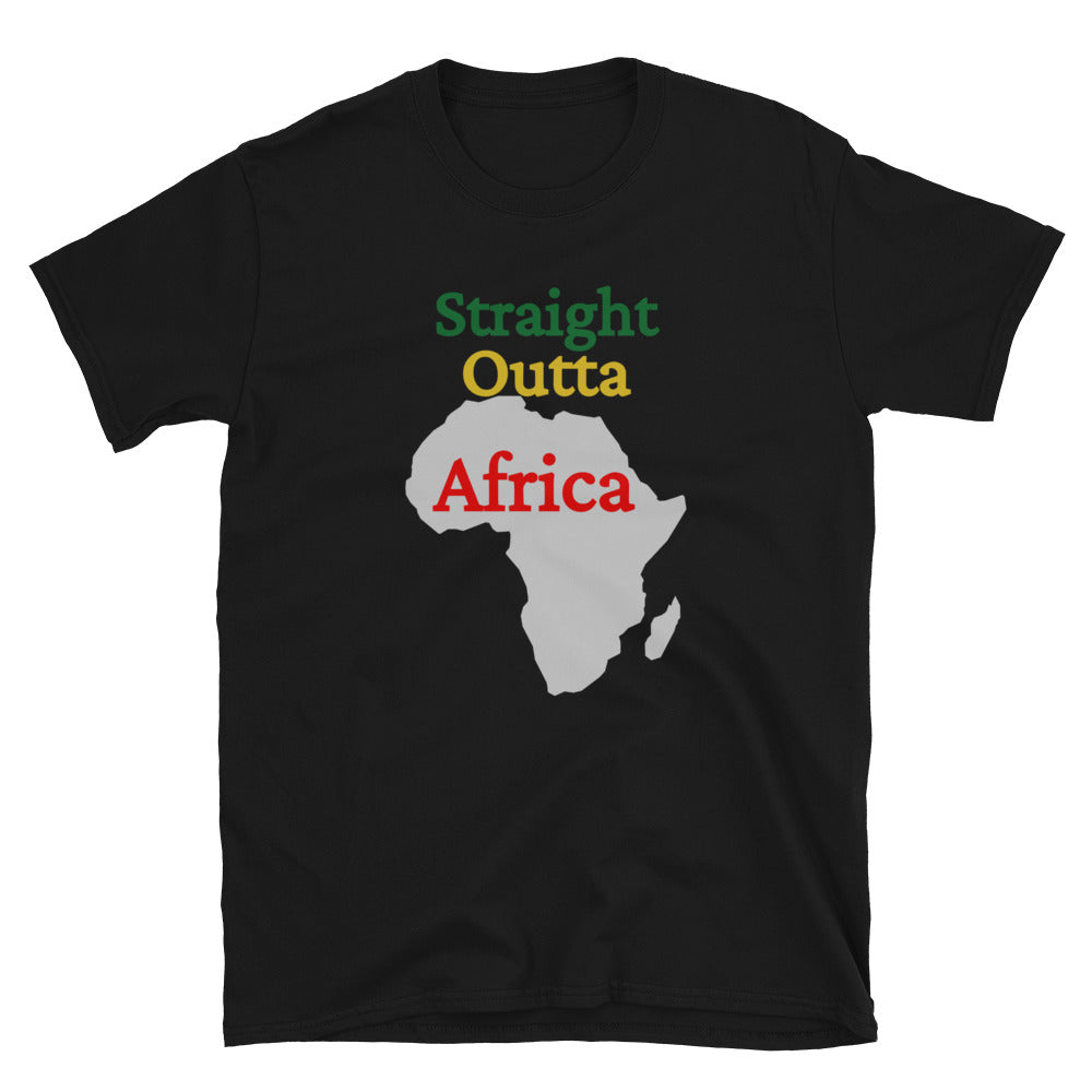 Straight Outta Africa Design 2 Unisex Short-Sleeve T-Shirt
