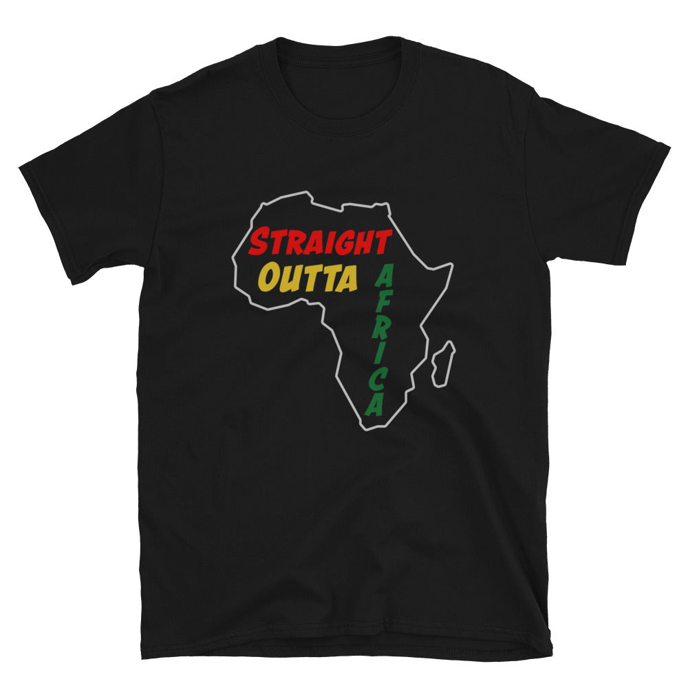 Straight Outta Africa Design 1 Unisex Short-Sleeve Unisex T-Shirt