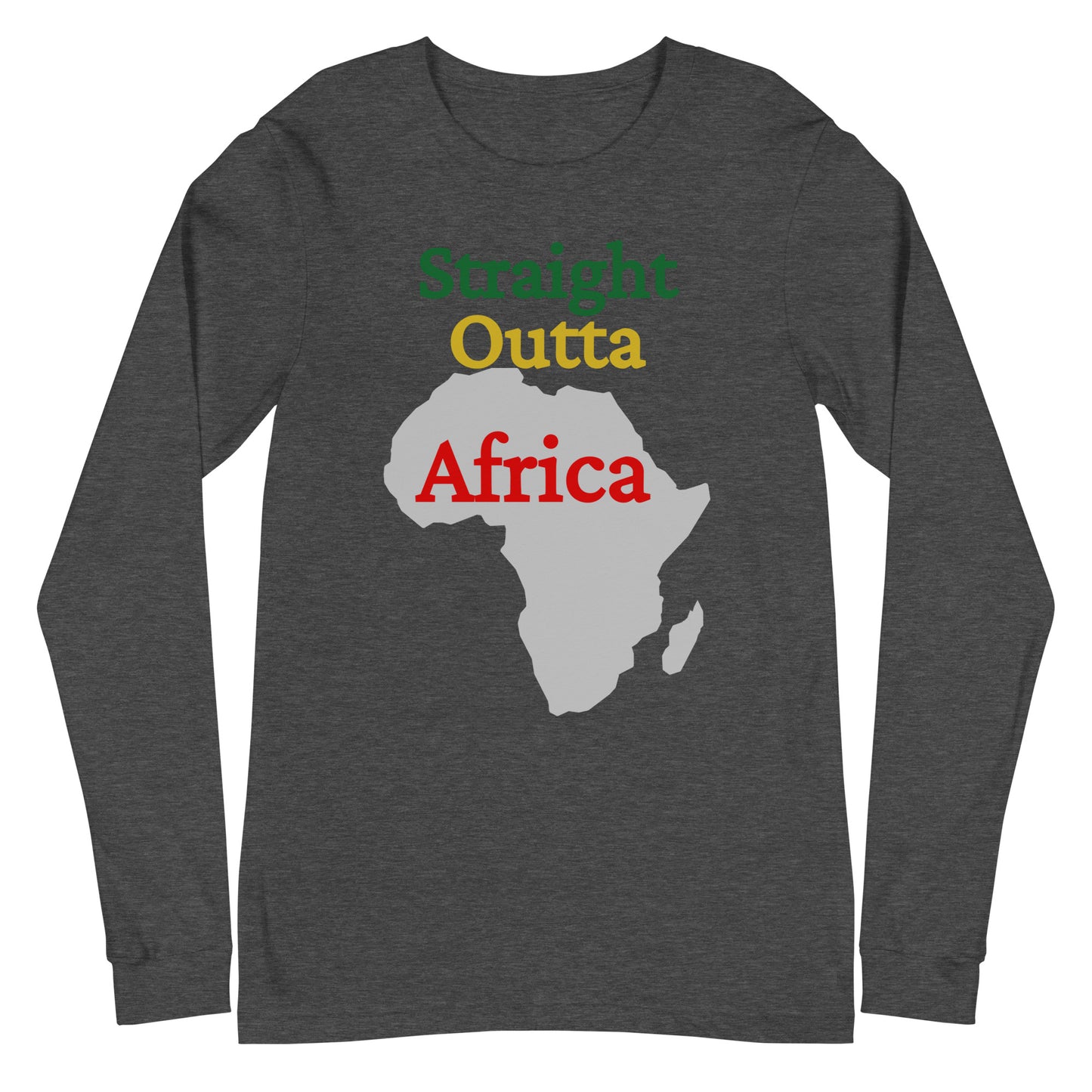 Straight Out of Africa Dark Design 1 Unisex Long Sleeve Tee