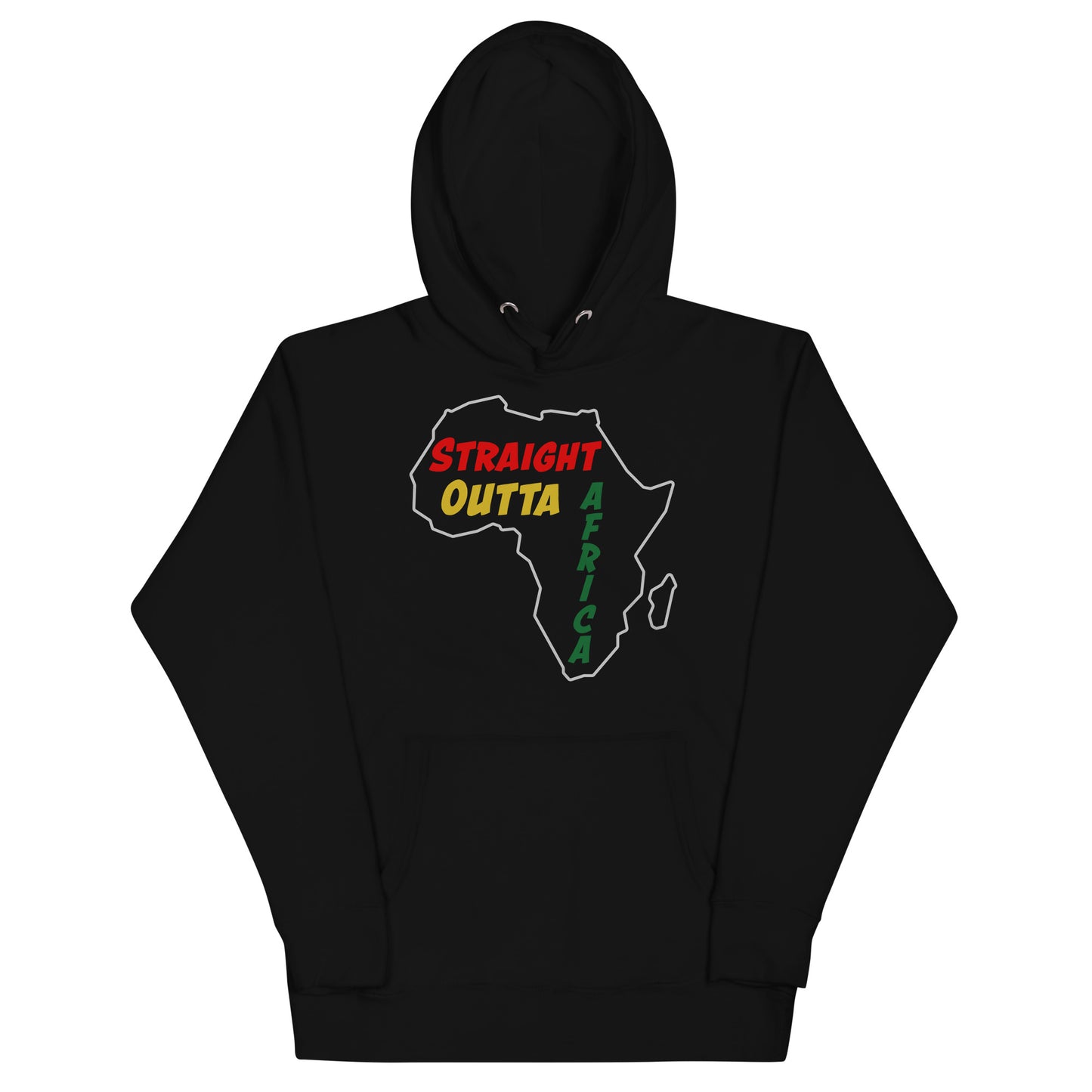 Straight Out Of Africa Dark Design 2 Unisex Hoodie