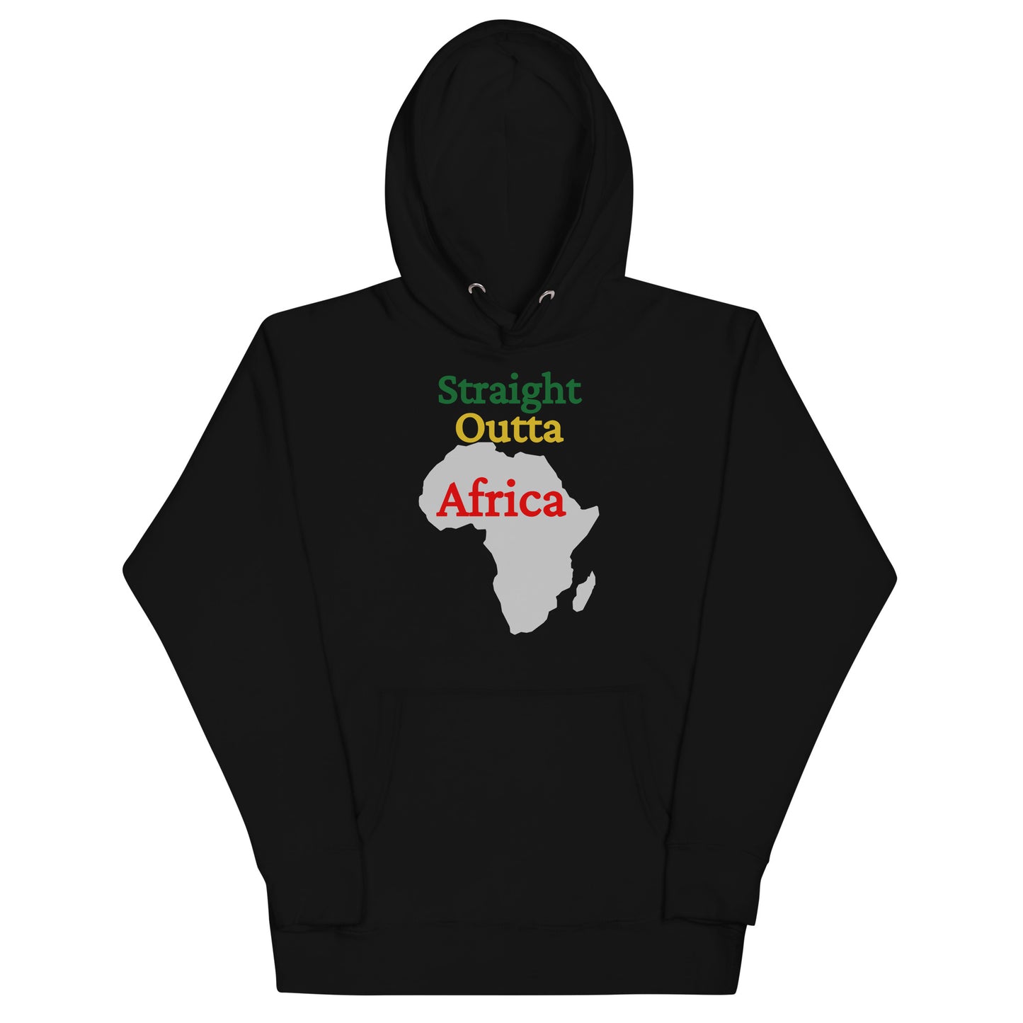 Straight Out of African Dark Design 1 Unisex Hoodie