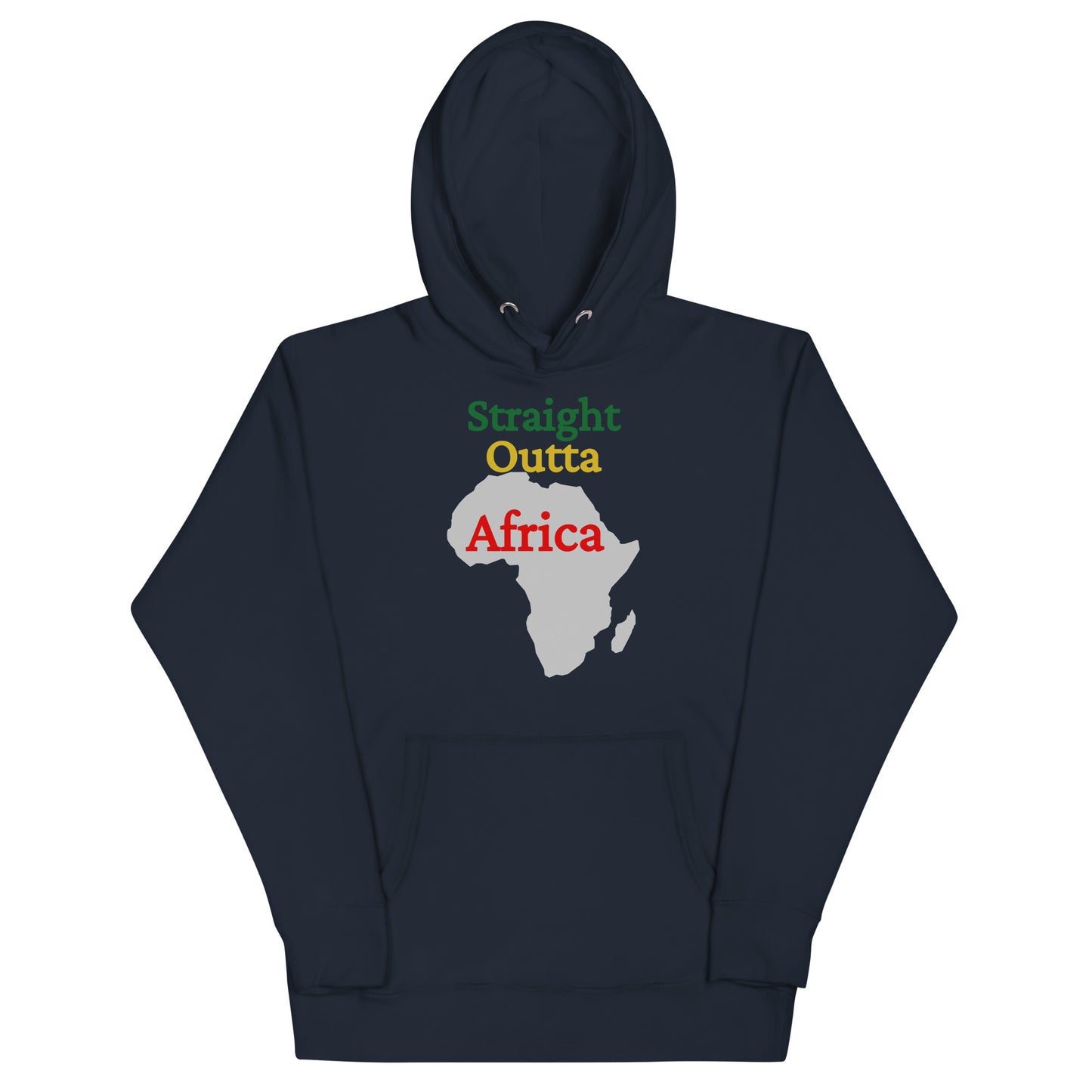 Straight Out of African Dark Design 1 Unisex Hoodie