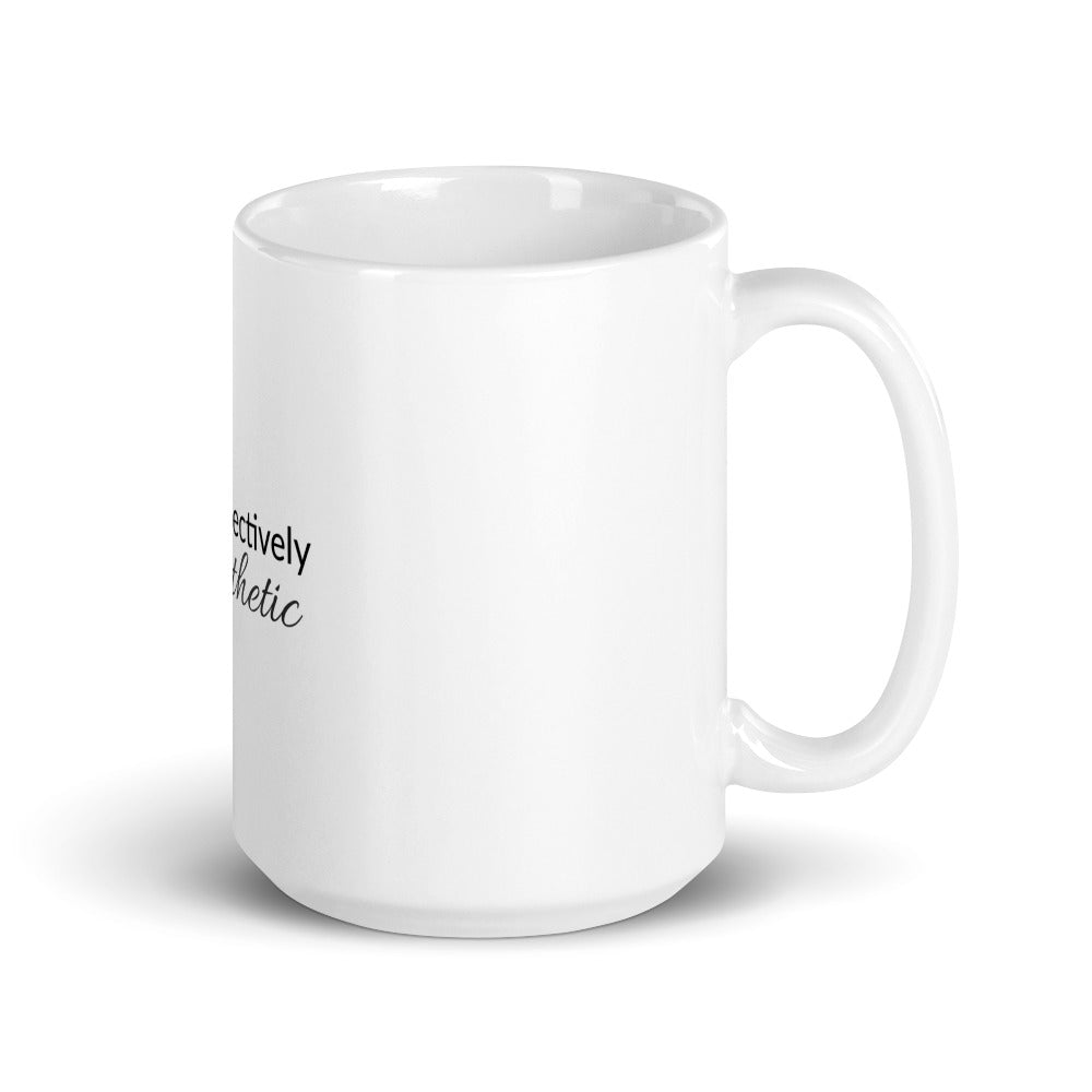Objectively Aesthetic White glossy mug
