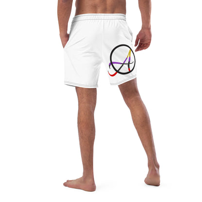 Sex Trophy Men's White swim trunks