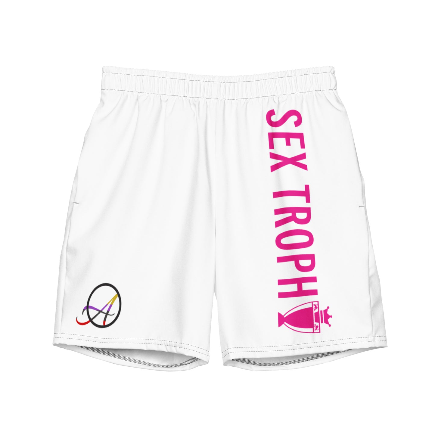 Sex Trophy Men's White swim trunks