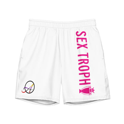 Sex Trophy Men's White swim trunks