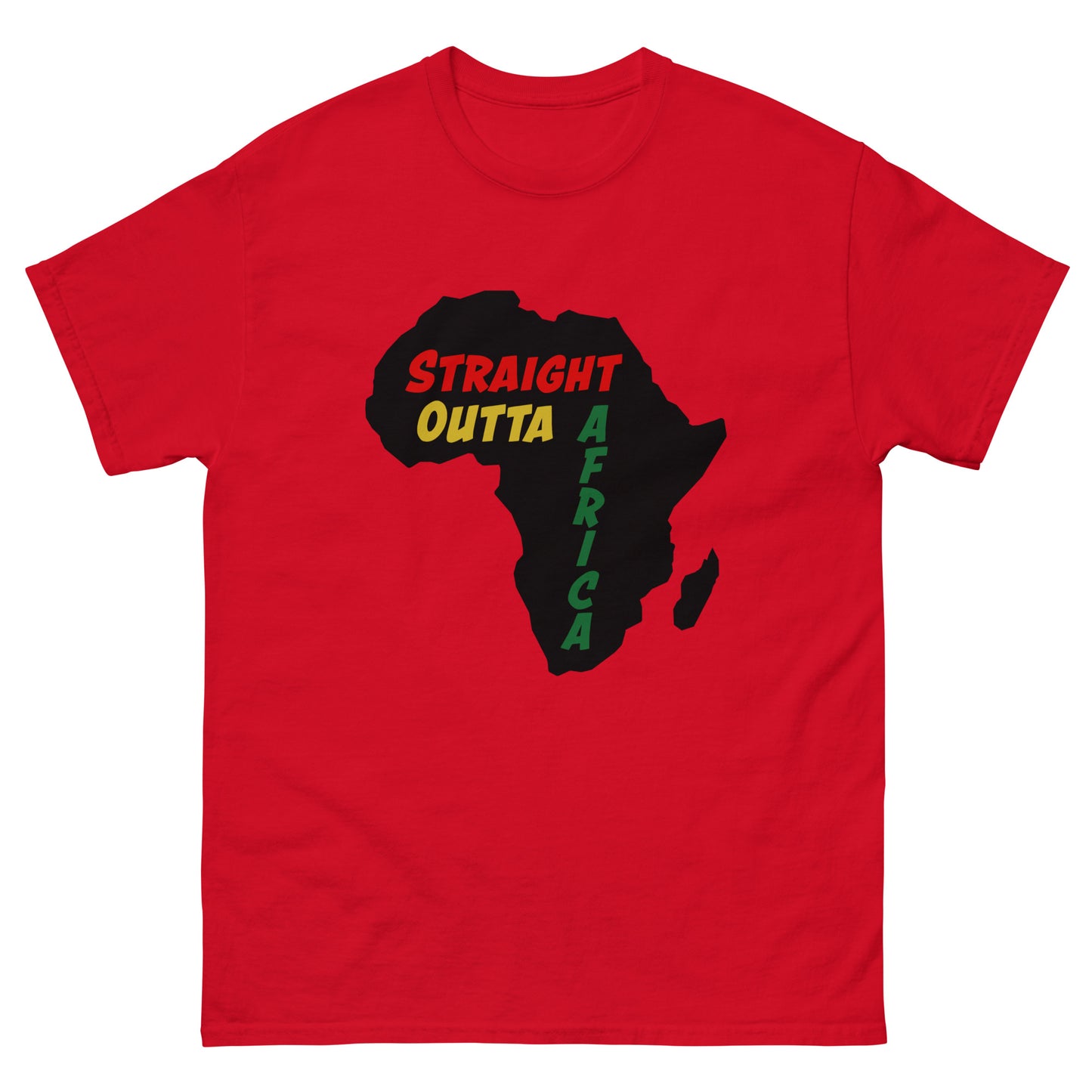 Straight Outta Africa Design 1 Men's classic tee