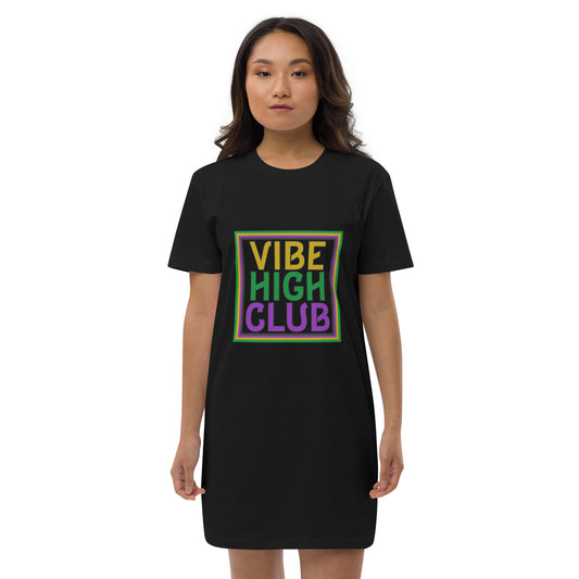 Vibe High Club Organic cotton t-shirt dress