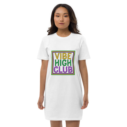 Vibe High Club Organic cotton t-shirt dress