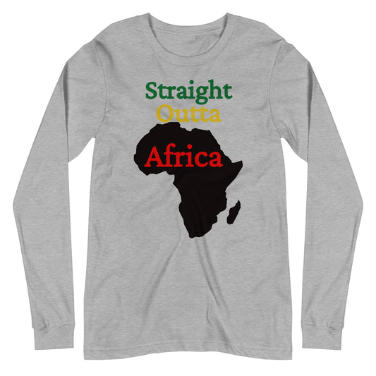 Straight Out Of African Light Design 1 Unisex Long Sleeve Tee