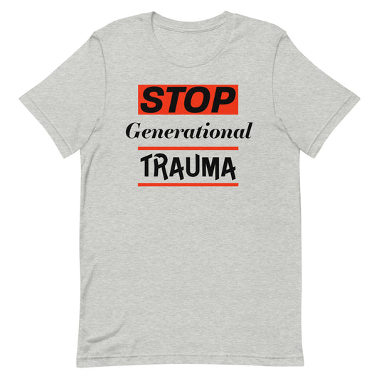 Stop Generational Trauma - Red/Light Unisex t-shirt