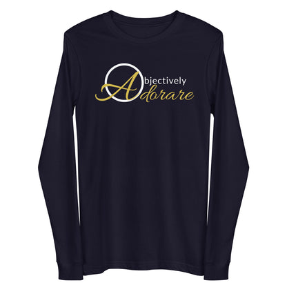 Objectively Adorare Dark Bella + Canvas Long Sleeve Tee