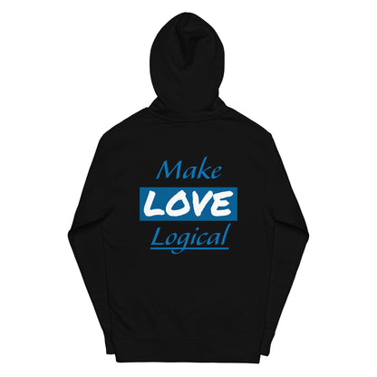 Make Love Logical Unisex midweight hoodie