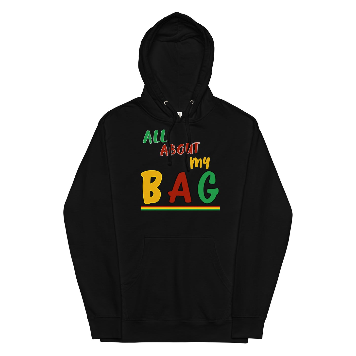 BAG Unisex midweight Black hoodie