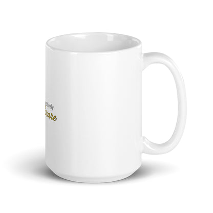 Objectively Adorare White Glossy Mug